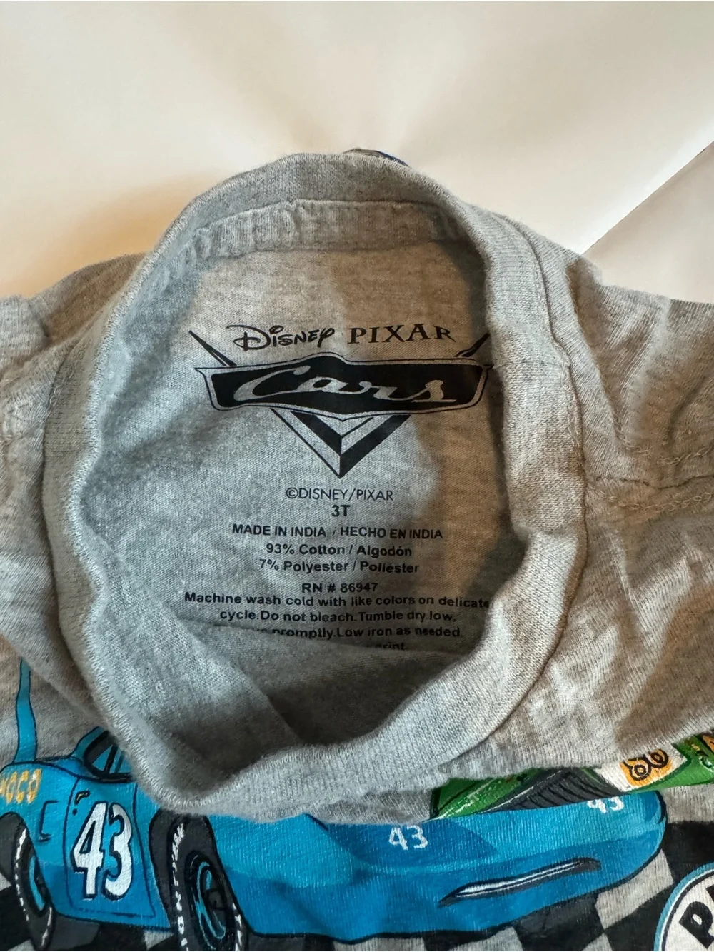 Disney Lightning McQueen Kids Long-Sleeve Tee - Black/Grey bundle